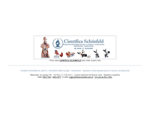Tablet Screenshot of cientificaschonfeld.com