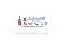 Tablet Screenshot of cientificaschonfeld.com.ar